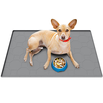 86x56cm Waterproof Silicone Cat Mat ââ‚?Little Box Mat for Cats Grey