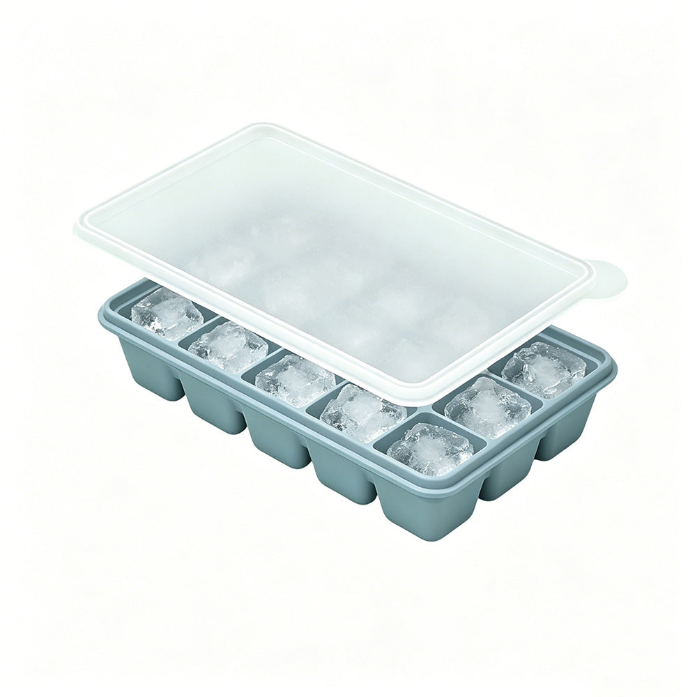 3 Pack Silicone Ice Cube Trays-Blue