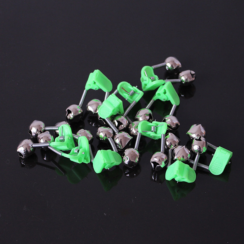 20 Piece Fishing Bite Alarm Bells for Rod Tips Day and Night