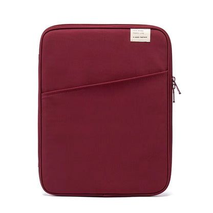Tablet Sleeve Bag Portable Protective Case for 11 Inch 13 Inch Tablets Pads Dark Red