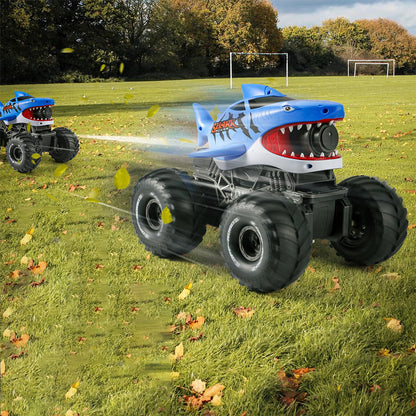 Gesture Sensing Amphibious RC Shark Monster Truck - Blue