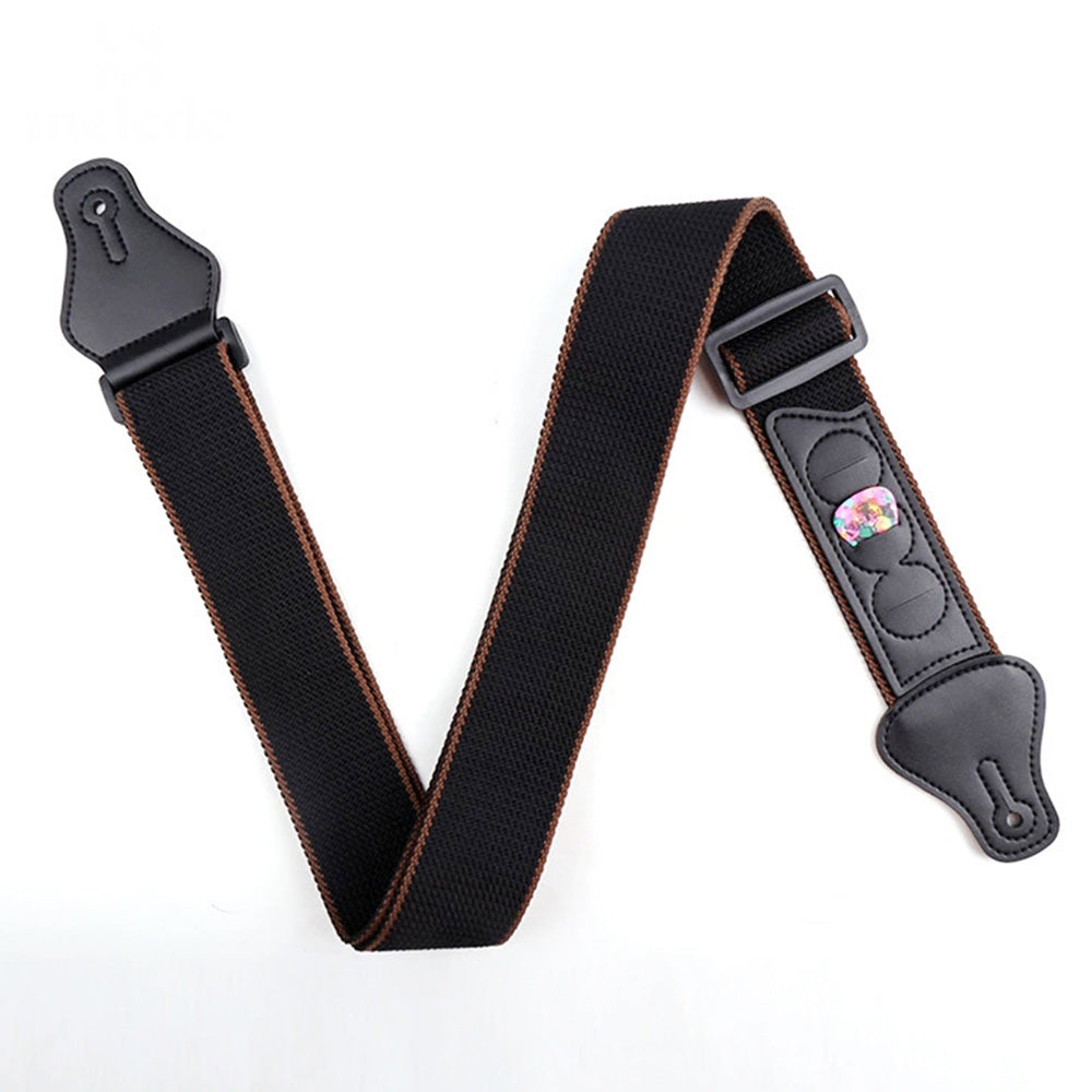 Guitar Strap for Acoustic Classic Electric and Bass Guitars -Black