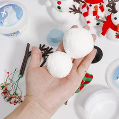 Build a Snowman Kit Christmas Snowman Crafts for Kids Modeling Clay Snowman DIY Kit Xmas Toys