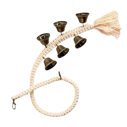 Dog Doorbell With 6 Extra Loud Bells Adjustable Doorbell Hanging Rope For Dog Training