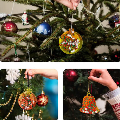 3 Pack Christmas Resin Molds Silicone Ornament Pendant