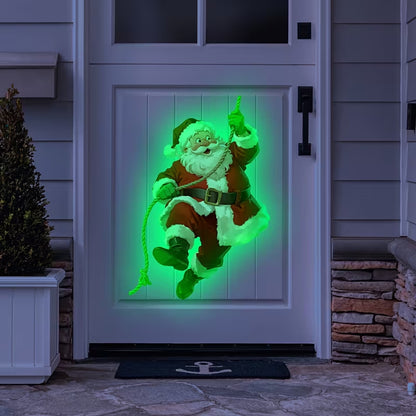 Christmas Glow in the Dark Wall Sticker Self Adhesive Santa Sticker