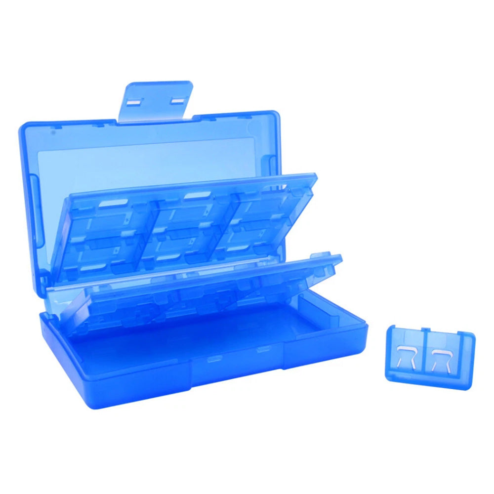 2-Pack 24-in-1 Game Card Storage Case Organizer Compatible with Nintendo Switch Blue