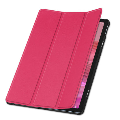 Smart Flip Case Compatible with Lenovo 10.1 Inch Laptop TB311FU 2025 with Stand - Rose Red