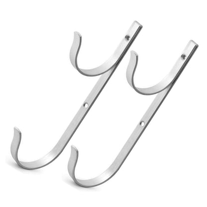 2Pcs Set Aluminum Pool Hanger Hook for Pool Pole Hose Brush Garden Tool