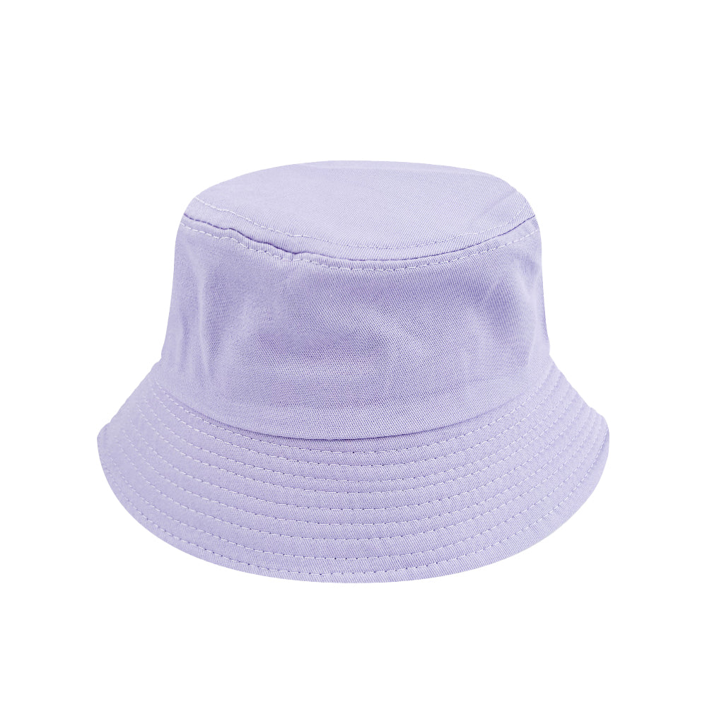 Unisex Bucket Hat Cotton Outdoor Beach Sun Cap Purple