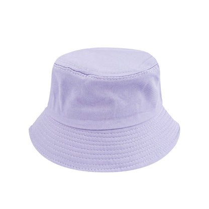 Unisex Bucket Hat Cotton Outdoor Beach Sun Cap Purple