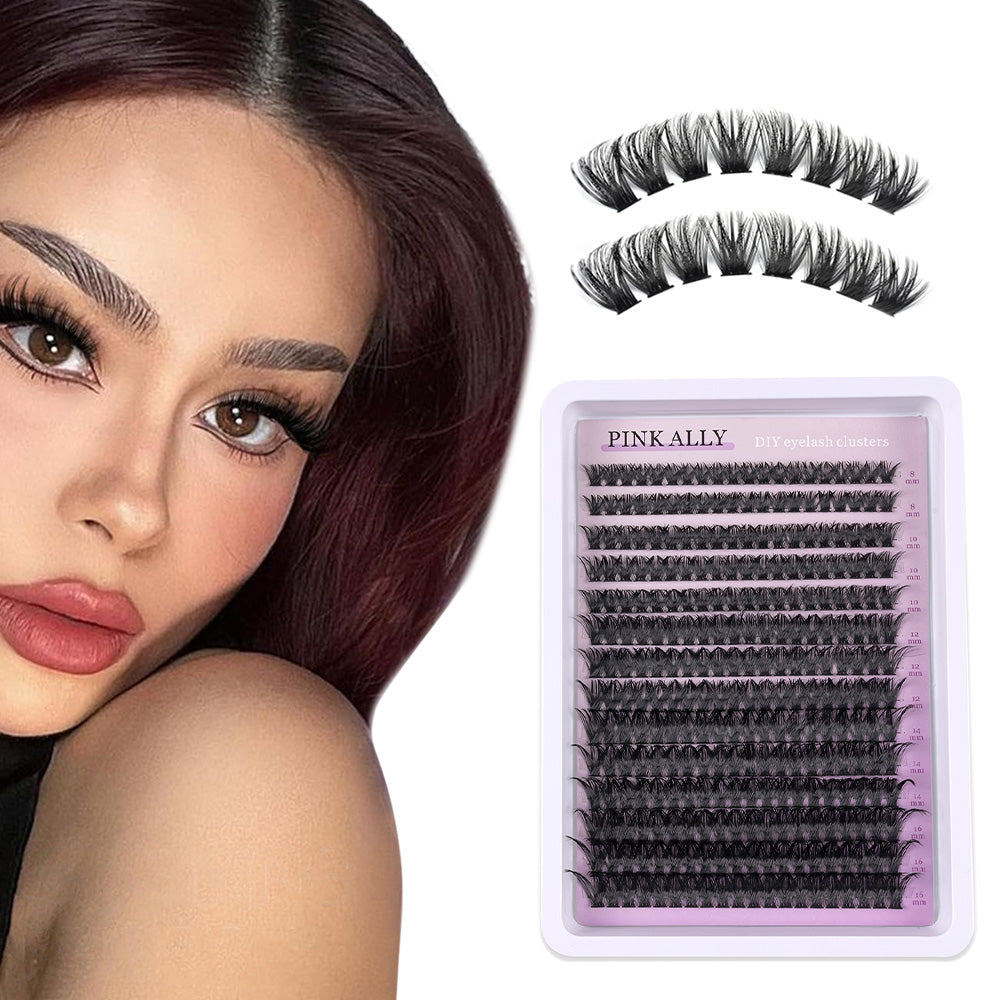 560Pcs Set Lash Clusters Wispy Fake Eyelash Extensions 8-16mm DIY Individual Lashes
