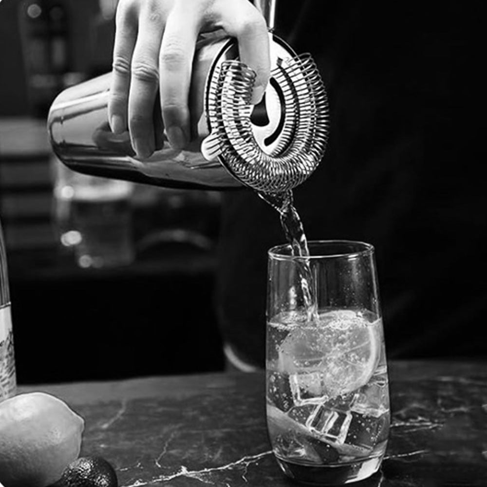 13PCS Set Stainless Steel Cocktail Shaker Tool Bartender Kit for Home Bar