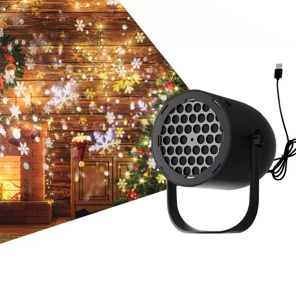 USB LED Christmas Projector Light ¨C Indoor & Outdoor Holiday Decoration Lamp Style 2