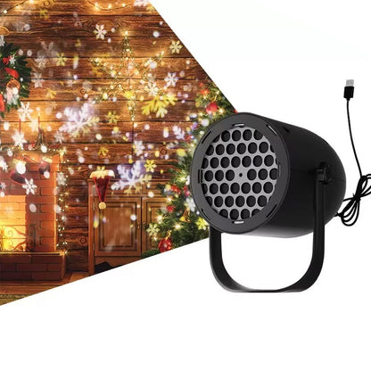 USB LED Christmas Projector Light ¨C Indoor & Outdoor Holiday Decoration Lamp Style 2