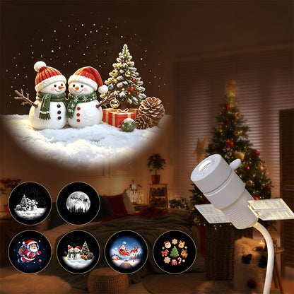 Christmas USB Projector Light with Slides Night Light Projector with 6 Slides