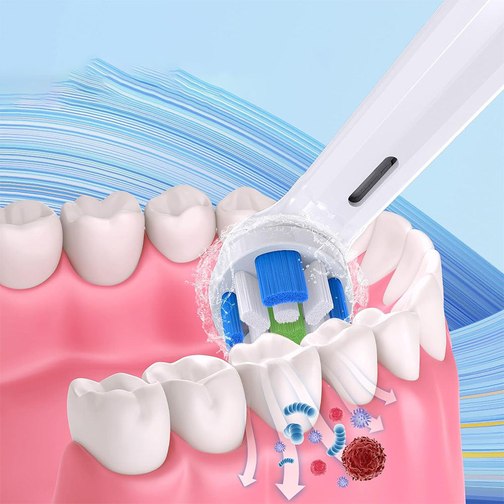4Pcs Replacement Toothbrush Heads Compatible with OralB io Series-White