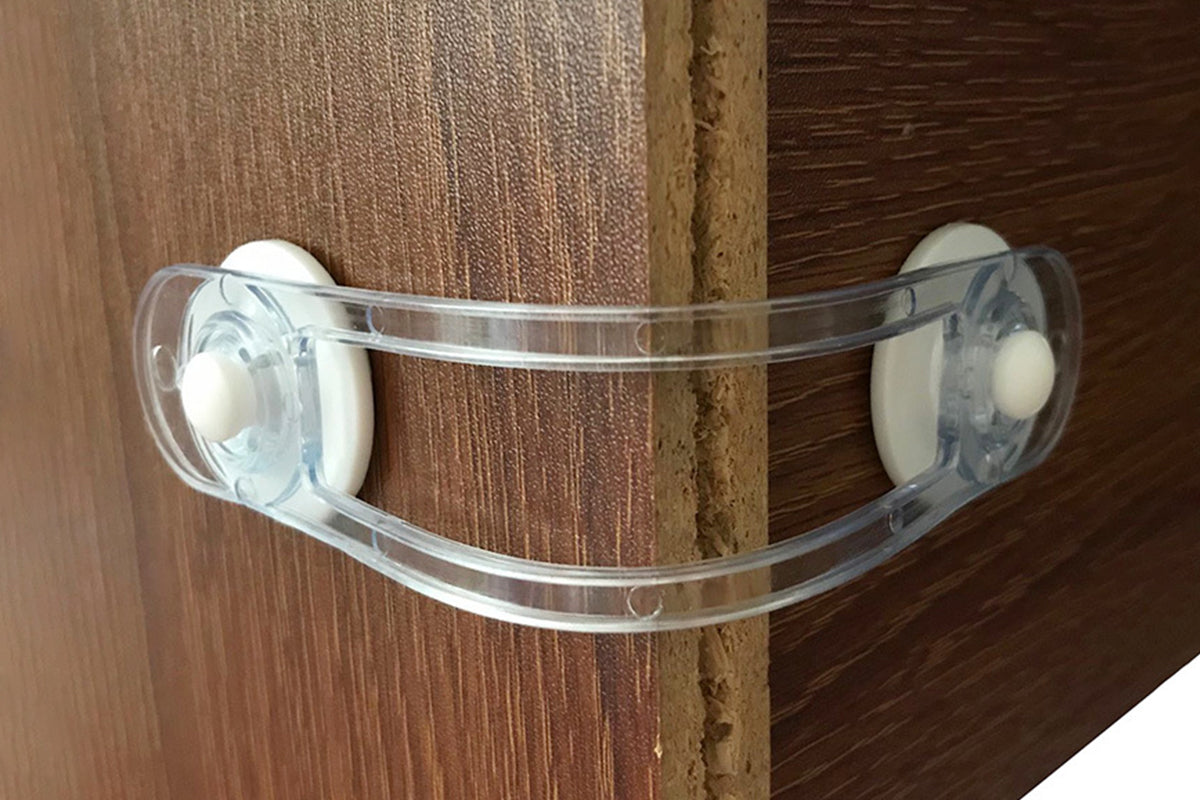 4Pcs Self-Adhesive Kids Home Security Lock Cupboard Cabinet Door Security Locks