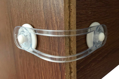 4Pcs Self-Adhesive Kids Home Security Lock Cupboard Cabinet Door Security Locks