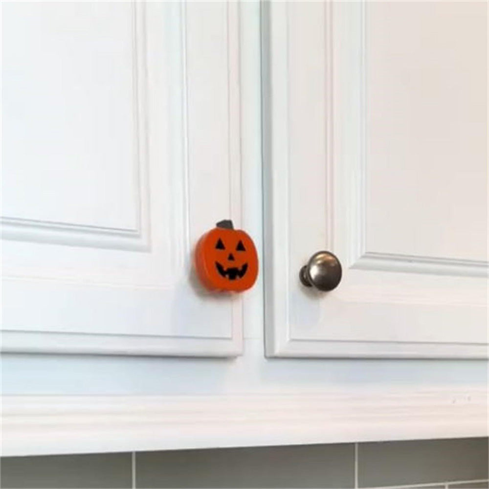 10 Pack Silicone Christmas Cabinet Knob Decoration Covers - Pumpkin