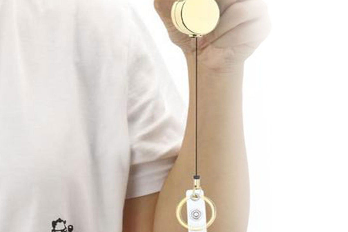ID Card Lanyard Strap With ID Badge Holders Retractable Lanyard Clip For Key