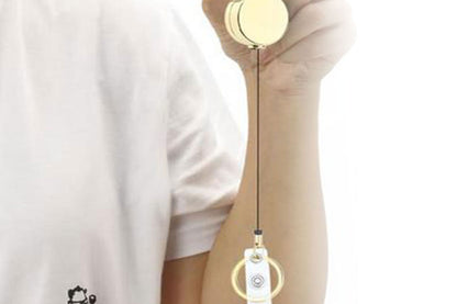 ID Card Lanyard Strap With ID Badge Holders Retractable Lanyard Clip For Key