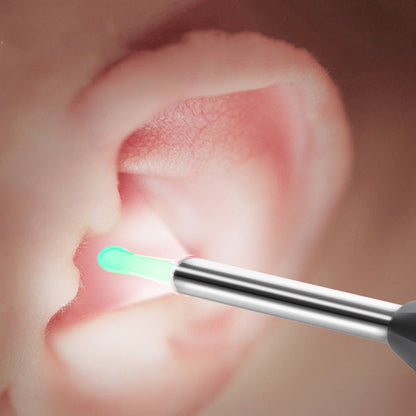 WIFI Connection Ear Wax Removal Tool Ear Set Camera Wireless Ear Endoscope Spoon -Black