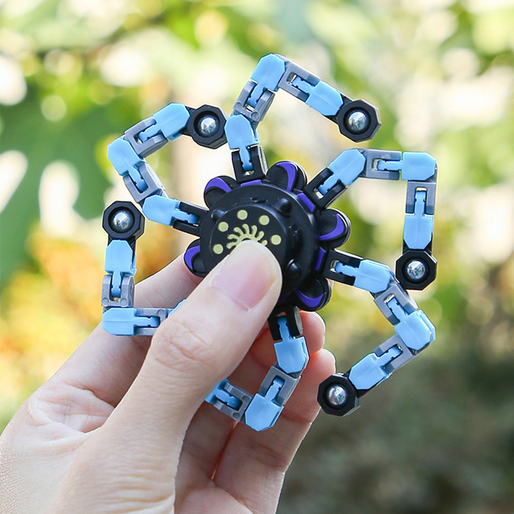 4PCS Transformable Mechanical Gyro Fidget Spinner Toy for Kids