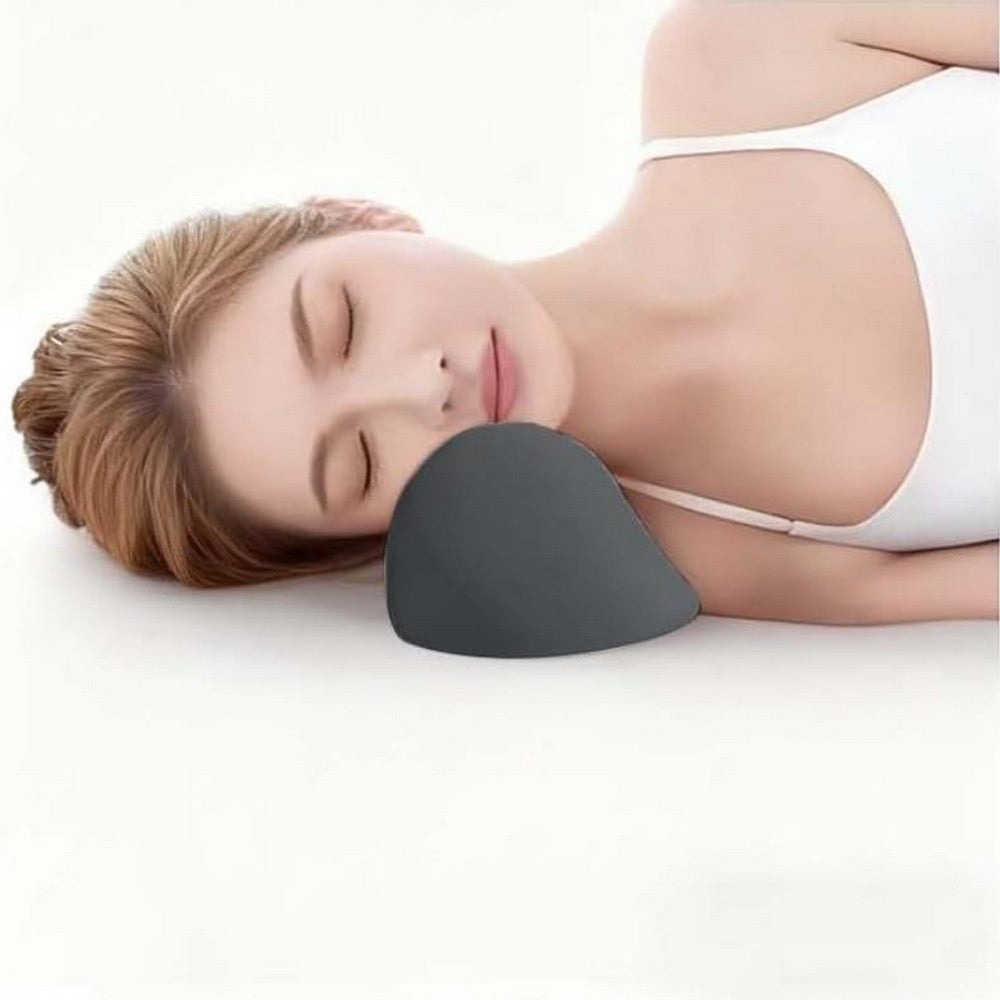 Small Neck Stretcher Pillow Soft Cervical Traction Neck Pillow for Tension Muscle-Black