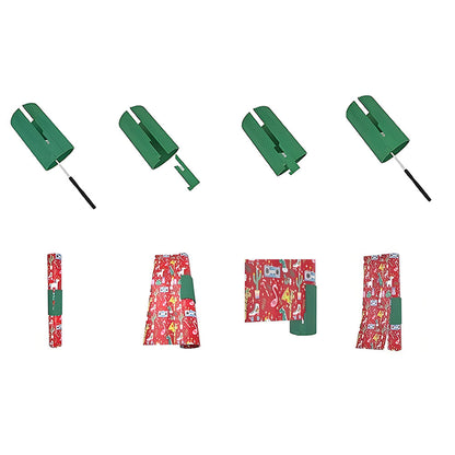 2Pcs Christmas Wrapping Paper Cutter Tools Kraft Paper Slitter Cutting Tools