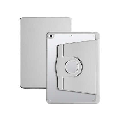For iPad Rotating Case Smart 360 Degree Rotation Protective Stand Cover Gray
