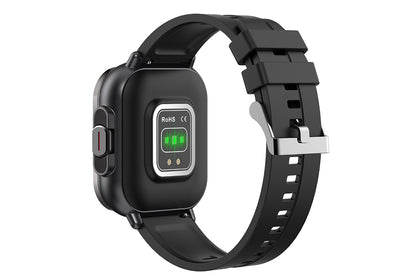 Smart Watch with Earbuds 2 in 1 Smart Call Watch with Bluetooth Headphones 2.01-Inch Heart Rate Sleep Monitoring Fitness Tracker-Black