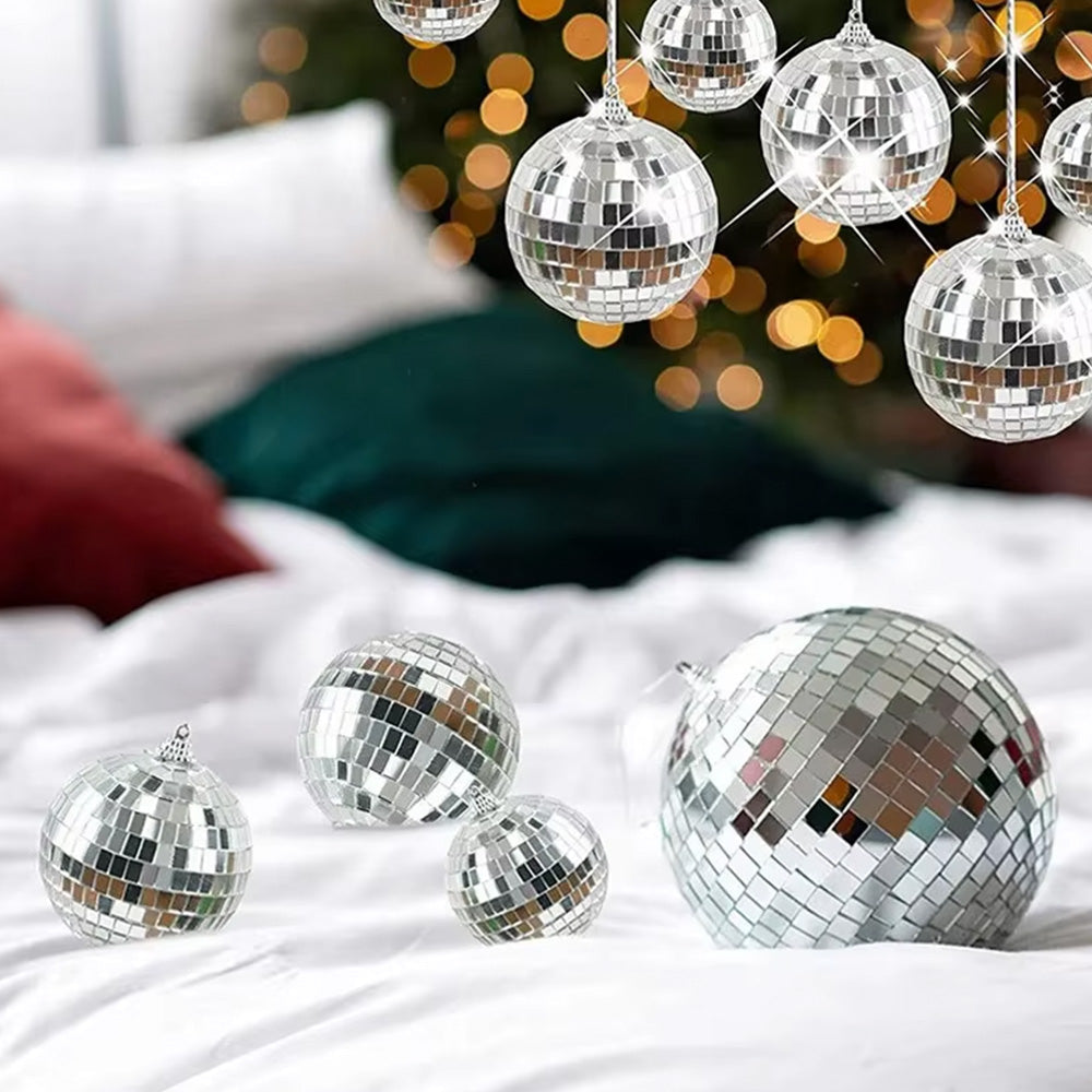 20Pcs Christmas Mirror Disco Balls ¨C Hanging Decorations for Party Wedding and DIY Crafts