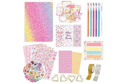 DIY Journal Kit for Girls Age 6 Journaling Art Crafts Kit Scrapbook Diary-Pink