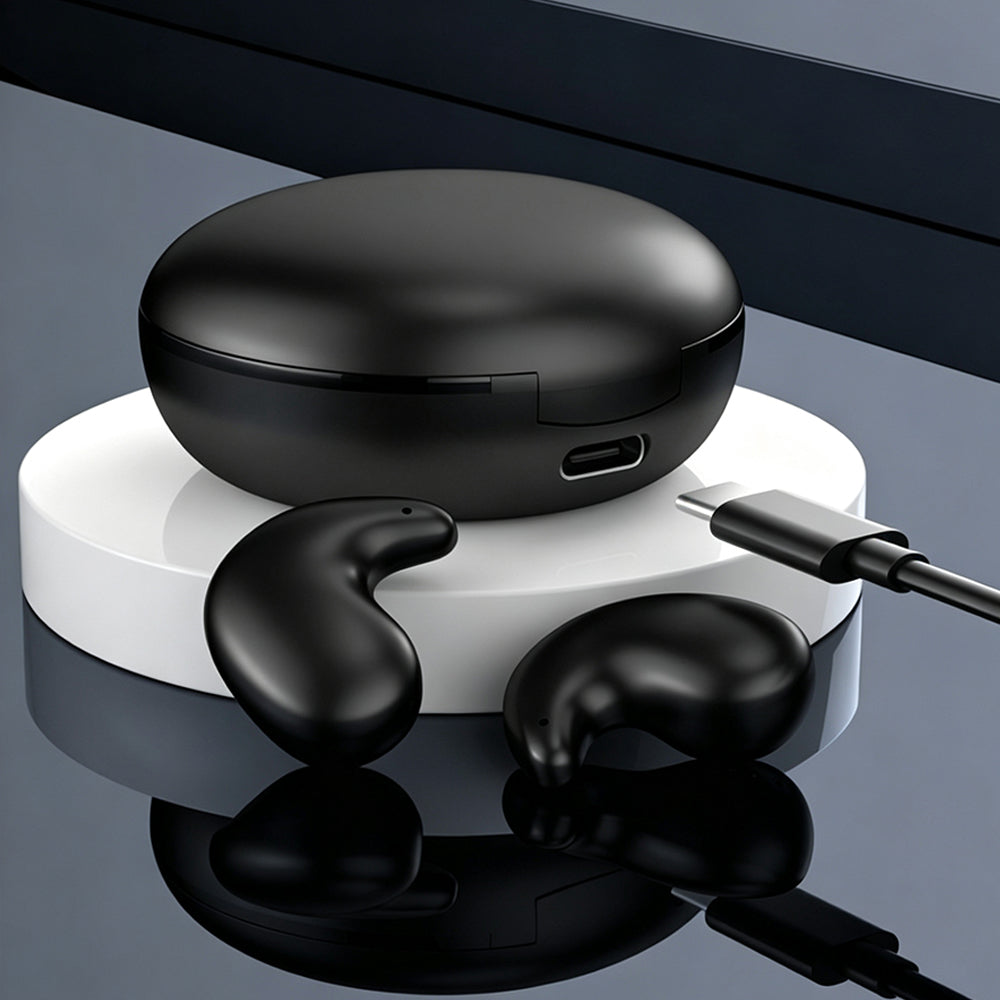 150 Languages AI Translation Earbuds Sleep Earbuds - Black