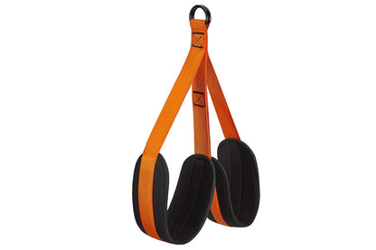 7Pcs Set Pull Up Assistance Bands with Adjustable Resistance Foot Rest for Strength Training-Orange