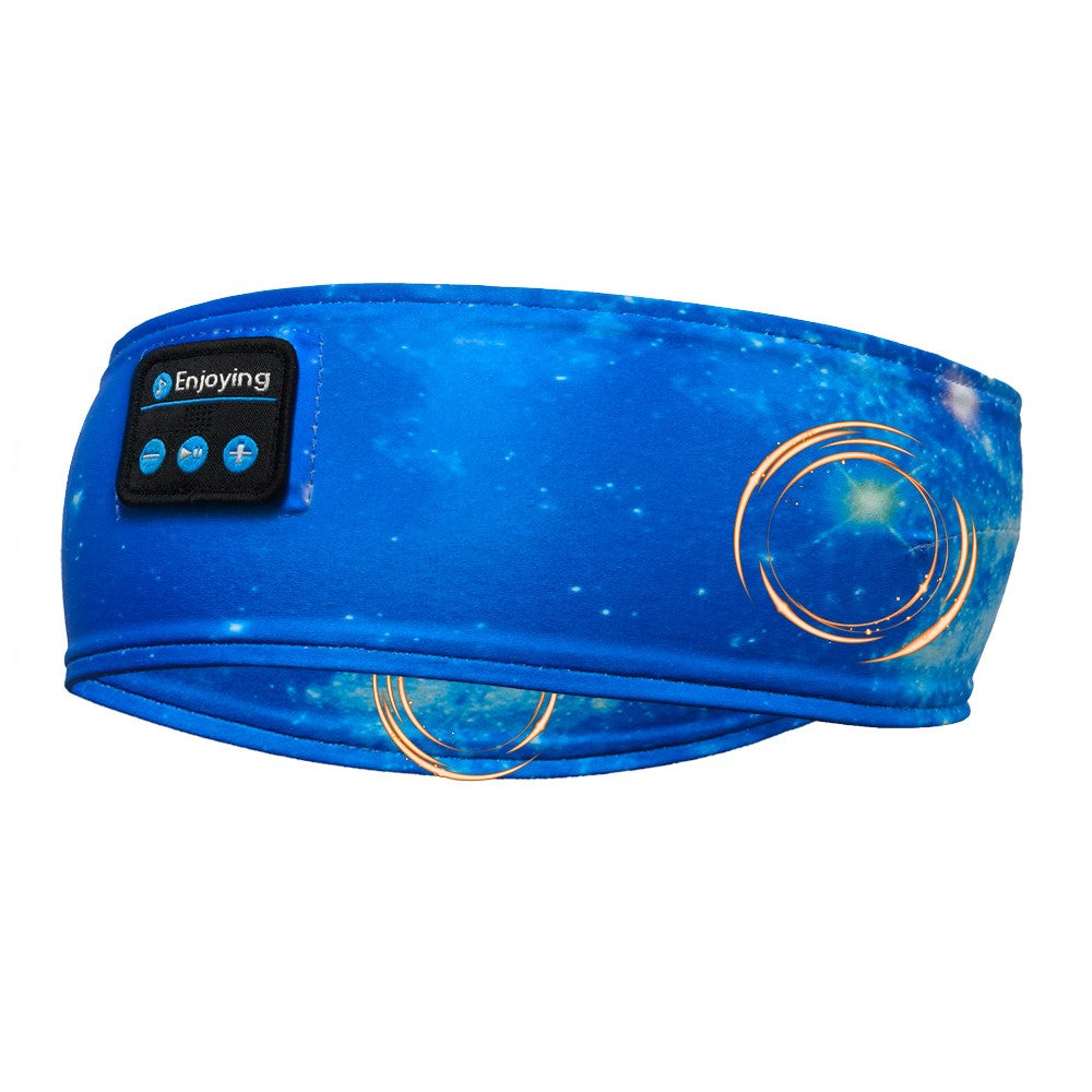 3 in 1 Bluetooth Headband and Eye Mask for Sleeping Meditation and Light Exercise-Dark Blue