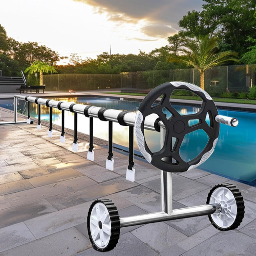 8Pcs Set Straps Pool Cover Reel Attachment Kit for In-Ground Swimming Pool