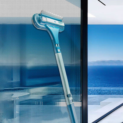 3 in 1 Multifunctional Glass Window Screen Cleaning Brush Home Cleaning Tool Blue