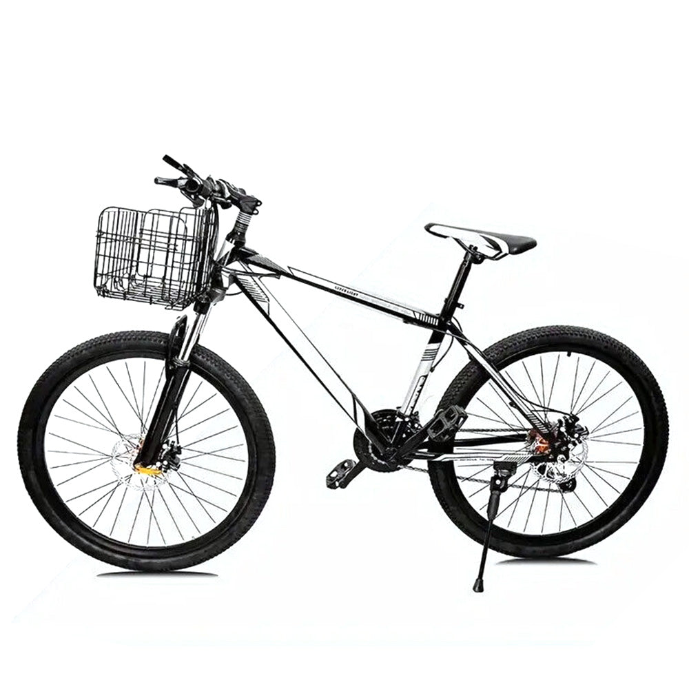 Foldable Bicycle Basket Front & Rear Hanging Storage Rack for Mountain Bike Black