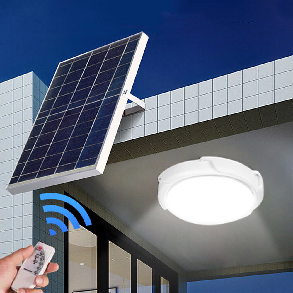 Solar Powered Pendant Light with Remote ââ‚?Indoor & Outdoor Ceiling Lamp