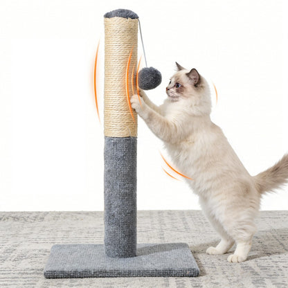 Cat Scratching Post with Hanging Balls Sisal Cat Tree Tower Cat Rubbing Post