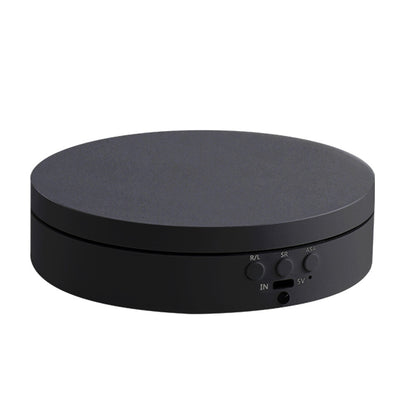 Electric Rotating Display Stand 360 Degree Motorised Turntable with Adjustable Speed Four Angle Modes Black