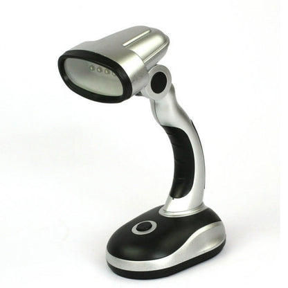12 LEDs Desk Lamp Portable Battery Operated Reading USB Powered Work Table Light