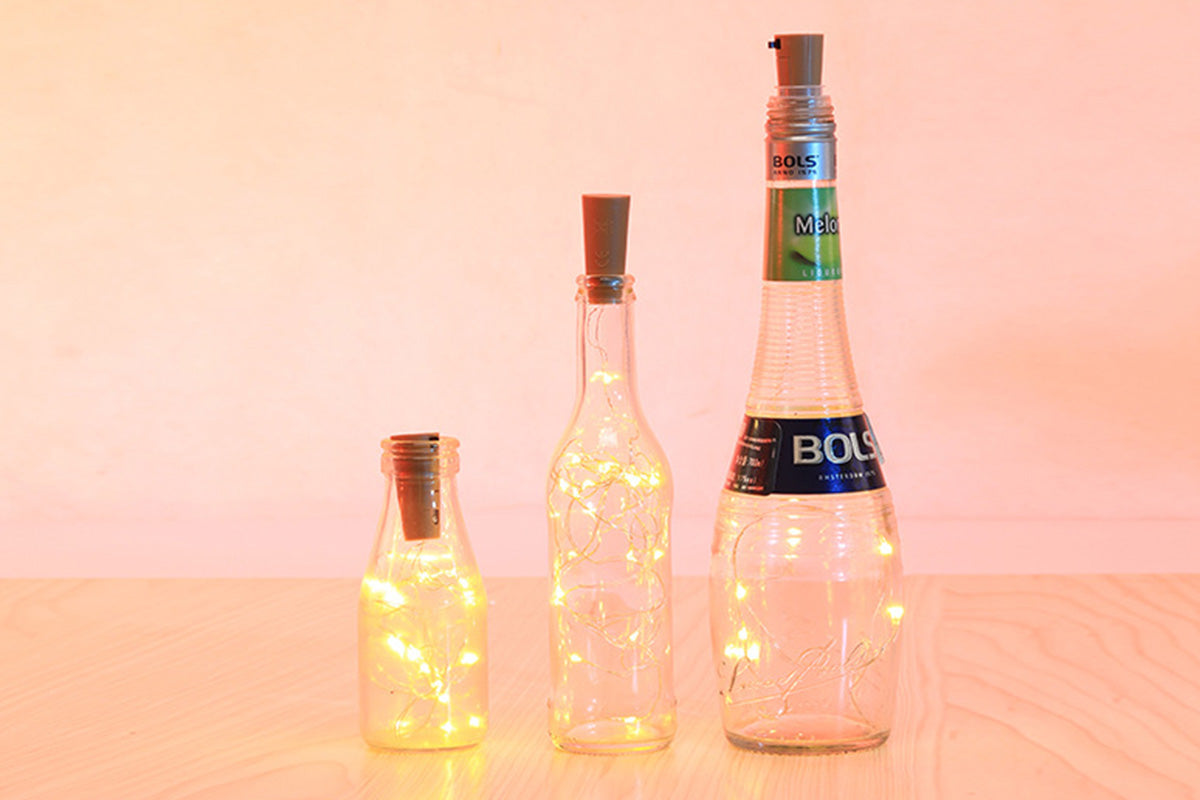 8Pcs 2m Solar Wine Bottle Light 20 LED Solar Cork String Light Fairy Light Wire Light