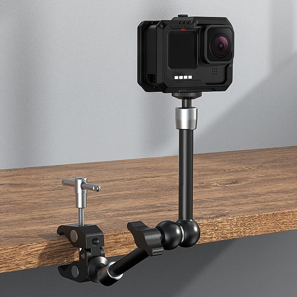 11 Inches Adjustable Articulating Arm  with Clamp for SLR Camera LCD Monitor