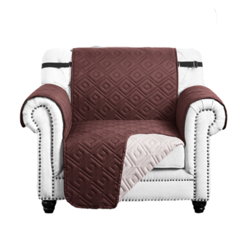 Reversible Sofa Slipcover Water Resistant Sofa Cover Couch Covers Furniture Protector Brown