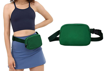 Crossbody Bags Small Waist Pouch Everywhere Belt Bag For Women And Men Waterproof-Green