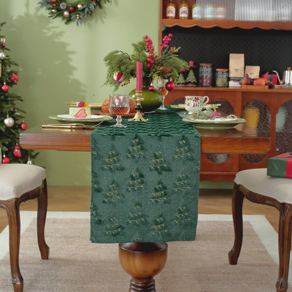 Christmas Table Runner Xmas Dining Table Decoration Festive Holiday Decoration