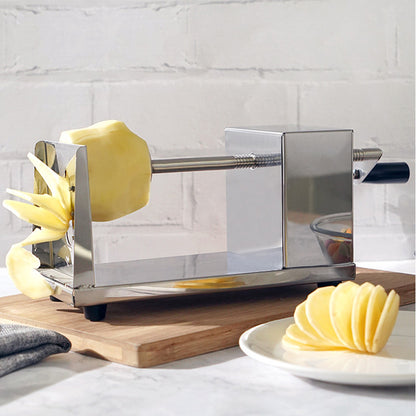 Manual Potato Tornado Spiral Slicer Stainless Steel